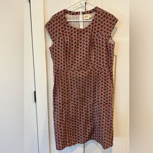 Woman’s xl Mata Traders Red and Black Midi Dress
